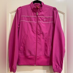 Nike Vintage Zip Up AthleticJacket Pink/Fuscia & White. The Athletic Dept M.